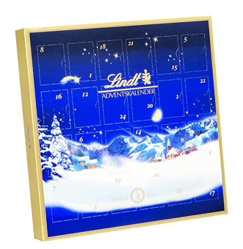 Lindt Schokolade Mini Tisch Adventskalender Weihnachtszauber 2024 | 115 g Mini Schokoladen-Kugeln | Schokolade für die Weihnachtszeit | Schokoladen-Geschenk von Lindt & Sprüngli