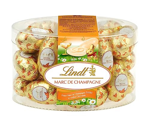 Lindt Schokolade Trüffel Eier | 450 g | Feinster Marc de Champagne-Trüffel in weißer Schokolade | Oster Schokolade | Schokoladengeschenk | Ostereier | Schokoeier von Lindt & Sprüngli