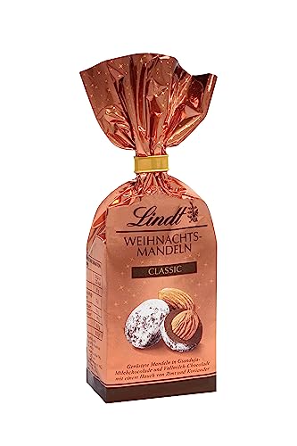 Lindt Schokolade Weihnachts-Nüsse Mandeln , 100 g , 3er Pack , Feinste Vollmilch-Schokolade mit gerösteten Mandeln , Schokoladen-Geschenk zu Weihnachten von Lindt & Sprüngli