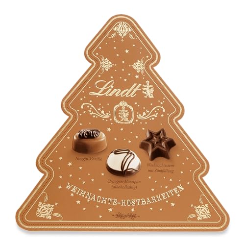 Lindt Schokolade Weihnachts-Pralinés im Tannenbaum | 100 g Pralinen| Schokolade zu Weihnachten | Pralinen-Geschenk von Lindt & Sprüngli