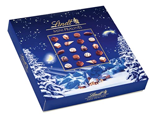 Lindt Schokolade Weihnachts-Zauber Mini Pralinés , 2 x 100 g , 20 weihnachtliche Pralinen in 9 Sorten , zum Teil alkoholhaltig , Schokoladen-Geschenk zu Weihnachten , Pralinen-Geschenk von Lindt & Sprüngli