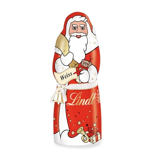 Lindt Schokolade Weihnachtsmann weiße Schokolade | 125 g | 3er Pack | Schokoladen-Geschenk zu Weihnachten von Lindt & Sprüngli