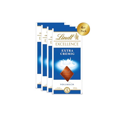 Lindt & Sprüngli Excellence Vollmilch, 4er Pack (4 x 100 g) von Lindt & Sprüngli