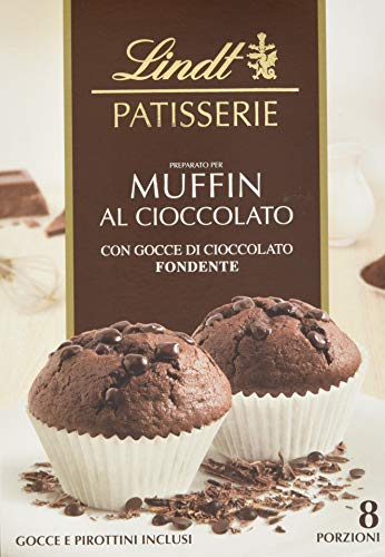 Lindt & Sprüngli Feines Backen Muffins Backmischung, 8 Portionen, lactosefrei, 2er Pack (2 x 210 g) von Lindt & Sprüngli