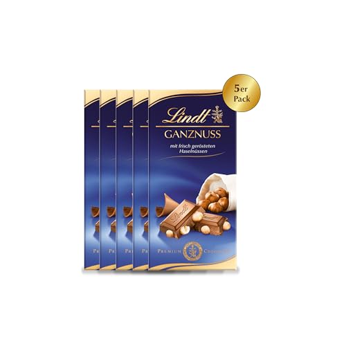 Lindt & Sprüngli Ganznuss Tafel, 5er Pack (5 x 100 g) von Lindt & Sprüngli