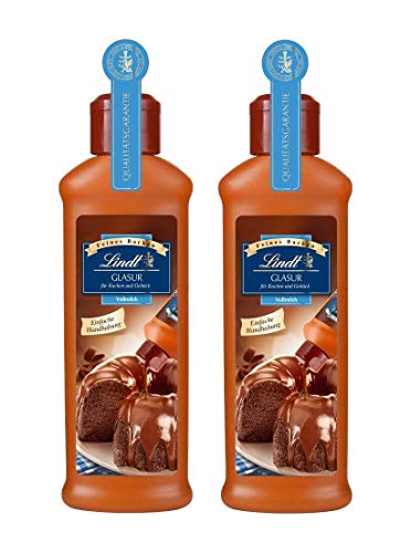 Lindt & Sprüngli Glasur Vollmilch, 2er Pack (2 x 200 g) von Lindt & Sprüngli