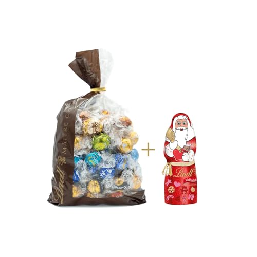 Bundle aus Lindt Schokolade zu Weihnachten | 70g | Santa Charity Design + Lindt Schokolade LINDOR Mischung | 1371 g von Lindt