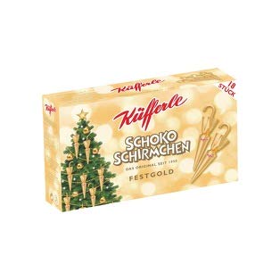 Küfferle Schokoschirm aus Schokolade 18 Stk. 240g Festgold von Lindt