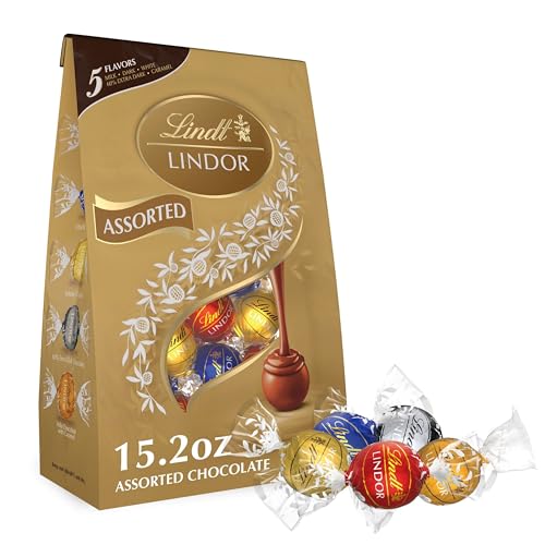 Lindor Lindt Chocolate Truffles, Assorted, 15.2 Ounce by Lindor von Lindt