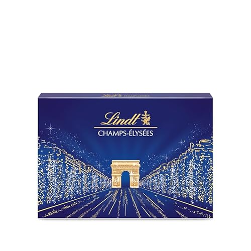 Lindt Champs Elysées Schokoladendose Gourmetmilch und dunkle Schokolade, Sortiment, 44 Pralinen, 470 ml von Lindt