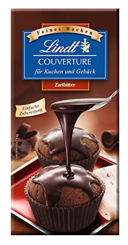 Lindt Couverture Zartbitter, für Kuchen und Gebäck, 100 g von Lindt