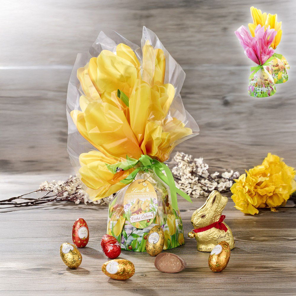 Lindt Hasen-Nest mit Schokoladen-Eiern von Lindt