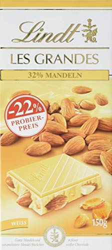 Lindt Les Grandes Mandel, Promotion, weiße Schokolade mit Mandeln (150 g) von Lindt