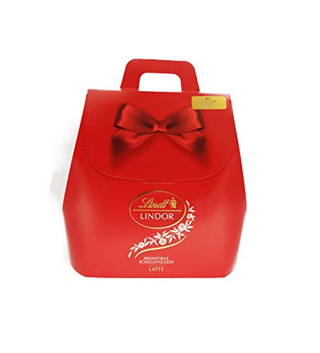 Lindt Lindor Bag Latte Praline con Cioccolato al Latte e morbido ripieno Pralinen mit Milchschokolade und weicher Füllung 190g von Lindt