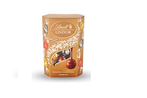 Lindt Lindor Box Assortito Pralinen mit milch / weiße / dunkle Schokolade 200g von Lindt