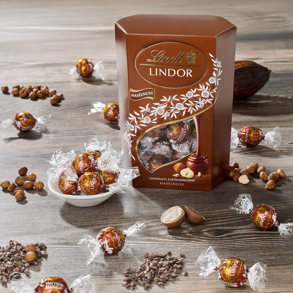 Lindt Lindor Cornet Schokoladen-Kugeln Haselnuss von Lindt