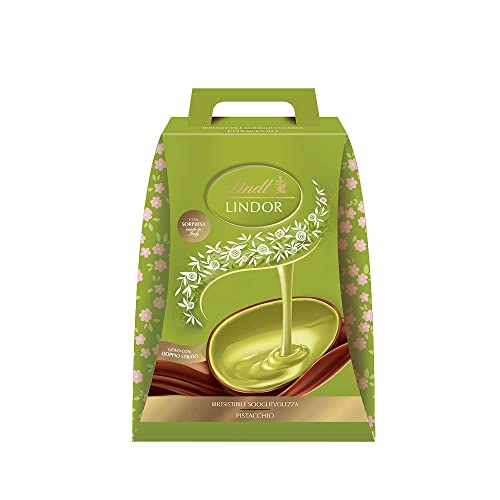 Lindt Lindor Uovo di Cioccolato al Latte e Pistacchio Ostereier aus Milchschokolade und Pistazie Enthält eine Juwelen Überraschung Hergestellt in Italien 360g von Lindt