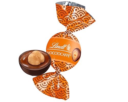 Lindt Roulette Kugel Nocciocaffé, Zartbitter-Schokolade mit einer Kaffee-Füllung und ganzer Haselnuss, 4000 g von Lindt