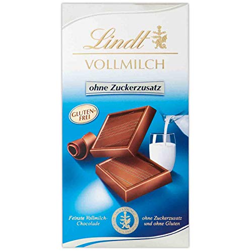 Lindt Schokolade, Vollmilch ohne Zuckerzusatz 100 g von Lindt