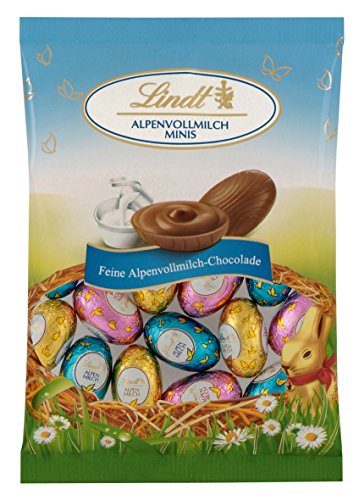 Lindt Schokolade Alpenvollmilch Mini Eier | 3 x 100 g | Ca. 36 Mini Eier aus Alpenvollmilch-Schokolade | Oster Schokolade | Schokoladengeschenk | Ostereier | Schokoeier von Lindt