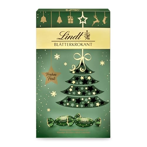 Lindt Schokolade Blätterkrokant Geschenk | 185 g | Weihnachtsüberraschung von Lindt