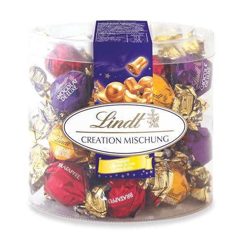 Lindt Schokolade zu Weihnachten | Creation Mischung Gourmet Schokoladen-Kugeln |360g | Feine Vollmilchschokolade mit verschiedenen weihnachtlichen Füllungen | Schokoladen-Geschenk | Pralinen-Geschenk von Lindt