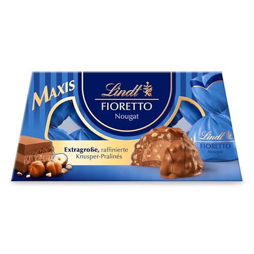 Lindt Schokolade FIORETTO Maxi Marzipan | 138g Geschenkbox | 6 Pralinen mit Marzipan-Dessert-Füllung & Mandelsplittern umhüllt von Crisp, alkoholhaltig | Pralinengeschenk | Schokoladengeschenk von Lindt