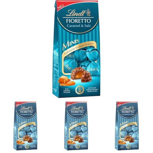 Lindt Schokolade FIORETTO Minis Beutel Caramel & Salz | 115 g Beutel | Kleine Pralinen mit Caramel & Salz Füllung umhüllt von Vollmilchschokolade | Schokoladen Geschenk | Pralinengeschenk von Lindt