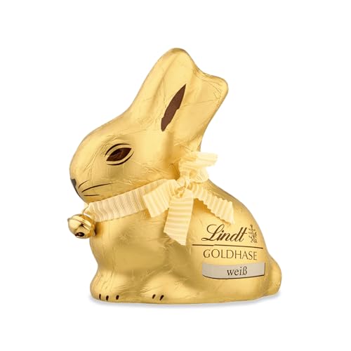 Lindt Schokolade GOLDHASE | 4 x 100 g GOLDHASE | Weiße Premium Schokolade in Hasenform zu Ostern | Osterschokolade | Schokoladengeschenk | Schokoladenhase | Osterhase von Lindt