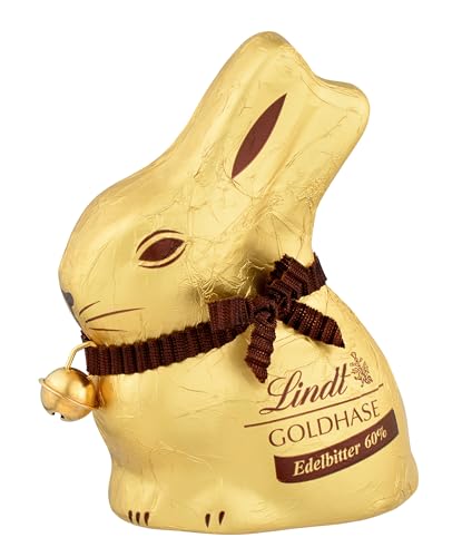 Lindt Schokolade GOLDHASE Dark | 8 x 50 g GOLDHASE | Premium Edelbitter-Schokolade mit 60 % Kakao in Hasenform zu Ostern | Osterschokolade | Schokoladengeschenk | Schokoladenhase | Osterhase von Lindt