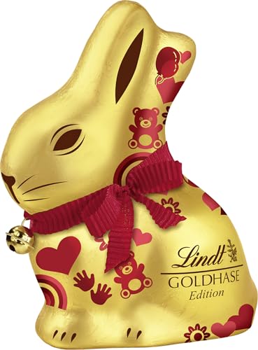 Lindt Schokolade GOLDHASE Glücksbringer Edition | 200 g | Charity GOLDHASE Vollmilch-Schokolade zu Ostern | Oster Schokolade | Schokoladengeschenk | Schokoladenhase | Osterhase von Lindt