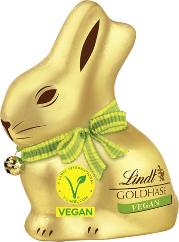 Lindt Schokolade GOLDHASE Vegan | 100 g | GOLDHASE auf Hafer-Hirse Basis | Oster Schokolade | Schokoladengeschenk | Schokoladenhase | Osterhase von Lindt