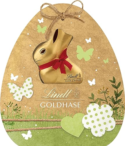 Lindt Schokolade Geschenk Nature Edition | 345 g Tasche | GOLDHASE, Mini GOLDHASE, Nougat Eier, Vanille Trüffel Eier, Mousse au Chocolat Eier | Osterschokolade | Schokoladengeschenk von Lindt