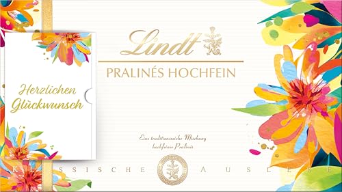 Lindt Schokolade - Hochfein Pralinen | 500g | Pralinés-Schachtel mit 50 Pralinen in 20 köstlichen Sorten mit und ohne Alkohol im Frühlings-Design | Pralinengeschenk | Schokoladengeschenk von Lindt