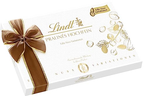 Lindt Schokolade - Hochfein Pralinen Premium Nuss Edition | 200g | Pralinés-Schachtel mit 19 Nuss Pralinen in 8 köstlichen Sorten | Pralinengeschenk | Schokoladengeschenk von Lindt