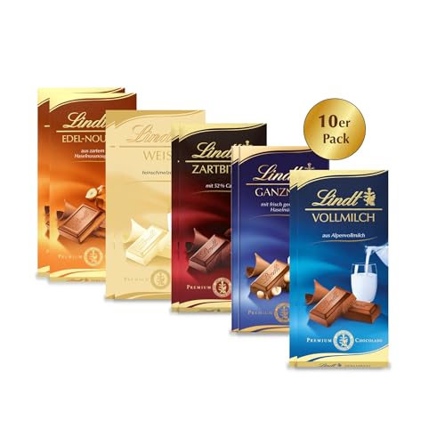 Lindt Schokolade Klassiker Tafel Geschenkset | Teilen und Verschenken | Mischung aus verschiedenen Klassiker Tafel | Schokoladengeschenk | Pralinengeschenk von Lindt