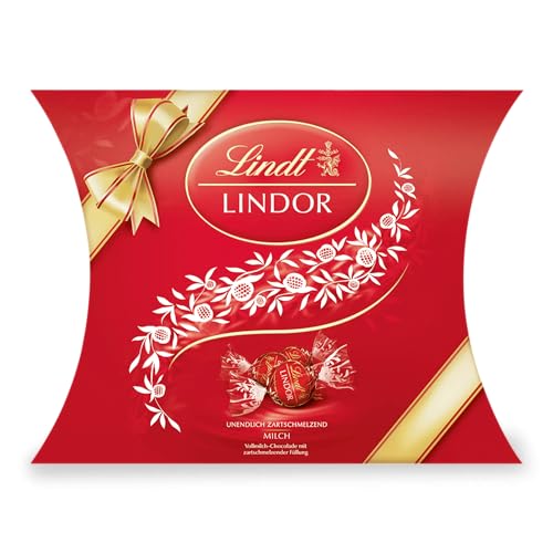 Lindt Schokolade LINDOR Kugeln Milch | 150 g in Kissenpackung | Schokoladengeschenk von Lindt