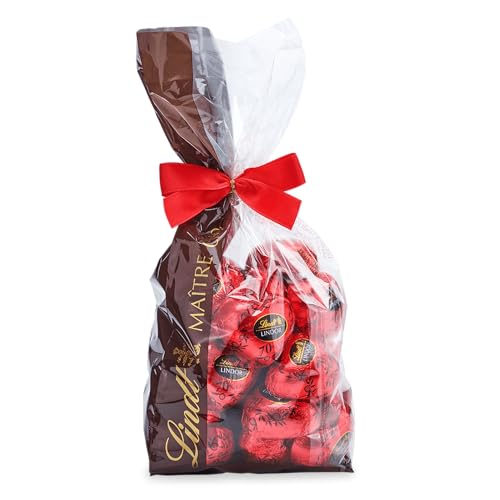 Lindt Schokolade LINDOR Schokoladenherzen | 500 g | Ca. 35 Herzen aus dunkler Schokolade (70 %) mit zartschmelzender Füllung | Pralinengeschenk | Schokoladengeschenk von Lindt