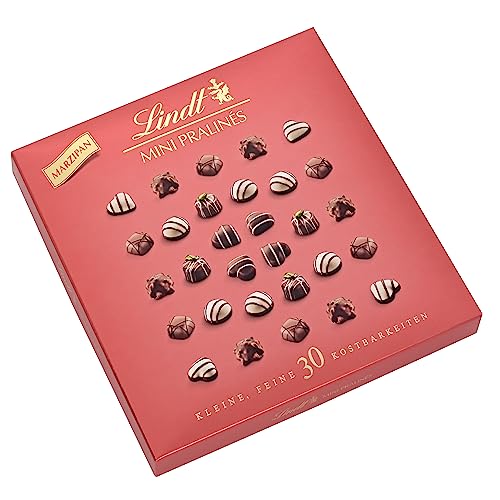 Lindt Schokolade - Marzipan Mini Pralinés | 163 g | Pralinen-Schachtel mit je 32 Pralinen in 6 köstlichen Sorten | Pralinengeschenk | Schokoladengeschenk von Lindt