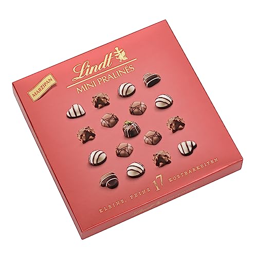 Lindt Schokolade - Marzipan Mini Pralinés | 90 g | Pralinen-Schachtel mit je 17 Pralinen in 6 köstlichen Sorten | Pralinengeschenk | Schokoladengeschenk von Lindt