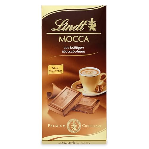 Lindt Schokolade Mocca | 100 g Tafel | Vollmilch-Schokolade mit kräftigen Moccabohnen| Schokoladentafel | Schokoladengeschenk, 100g (6er Pack) von Lindt