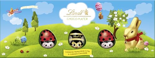 Lindt Schokolade Osterfreunde Choco-Käfer | 100 g | Schokoladen-Käfer aus Vollmilch-Schokolade mit Nusscrème-Crisp | Oster Schokolade für Kinder | Schokoladengeschenk von Lindt