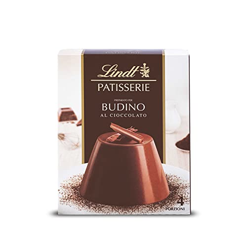 Lindt Schokolade - PATISSERIE Pudding | 95 g | Pudding Mischung für 4 Portionen Budino al Cioccolato aus feinster dunkler Schokolade | Patisserie | Puddingmischung | Schokoladengeschenk von Lindt