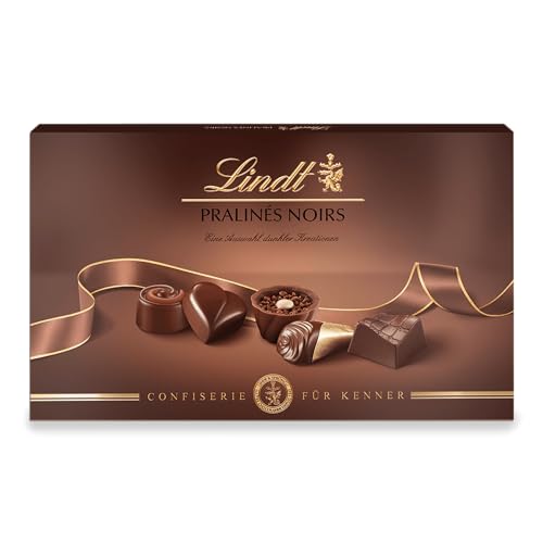 Lindt Pralinés Noirs | 125g Pralinen | Eine feine Auswahl an Pralinen aus exquisiter dunkler Schokolade | Pralinen-Geschenk, Schokoladengeschenk von Lindt