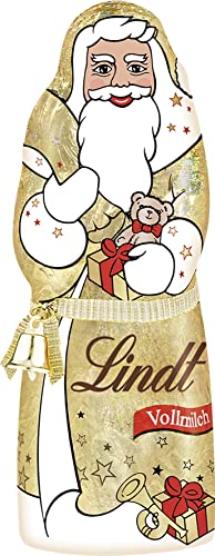 Lindt Schokolade Santa Glamour Edition | 27 x 70 g | Weihnachtsmann aus feinster Alpenvollmilchschokolade im Glamour Design | Weihnachtsmann | Schokoladen-Geschenk | Weihnachtsschokolade von Lindt