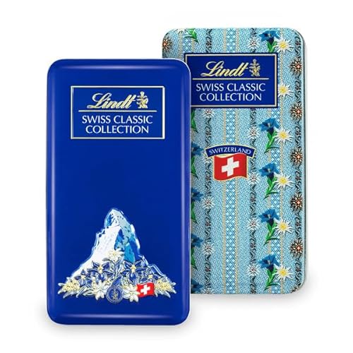 Lindt Schokolade Swiss Classic Collection Box | Vollmilch-Schokoladentafeln | Mini-Schokoladentafeln | 185g | Schokoladengeschenk von Lindt