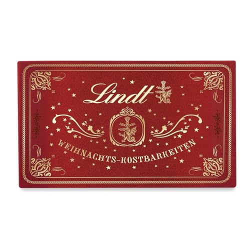 Lindt Schokolade Weihnachts-Pralinen in Samtverpackung | 200 g | 19 Pralinés in 5 köstlichen Sorten, zum Teil alkoholhaltig | Schokoladen-Geschenk zu Weihnachten | Pralinen-Geschenk von Lindt