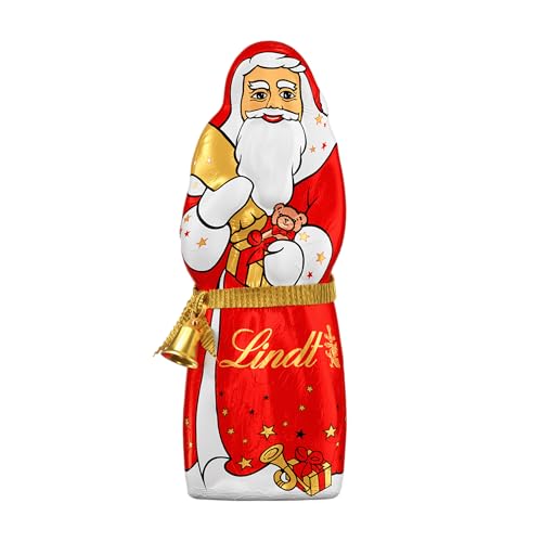 Lindt Schokolade Weihnachtsmann | 3 X 125G| Feinste Vollmilchschokolade in weihnachtlicher Form | Weihnachtsmann | Schokoladen-Geschenk zu Weihnachten von Lindt