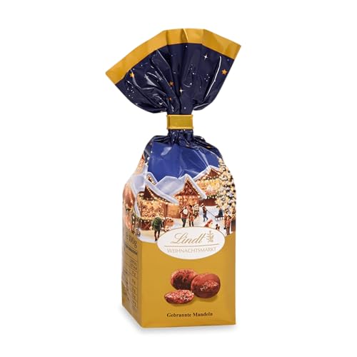 Lindt Schokolade Weihnachtsmarkt Gebrannte Mandeln | 3x100g | gebrannte Mandeln in feinster Vollmilchschokolade | Schokoladen-Geschenk zu Weihnachten | Weihnachtsschokolade von Lindt