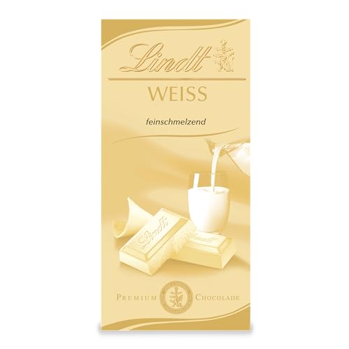 Lindt Schokolade Weiß | 100 g Tafel | Feinschmelzende weiße Schokolade | Schokoladentafel | Schokoladengeschenk von Lindt